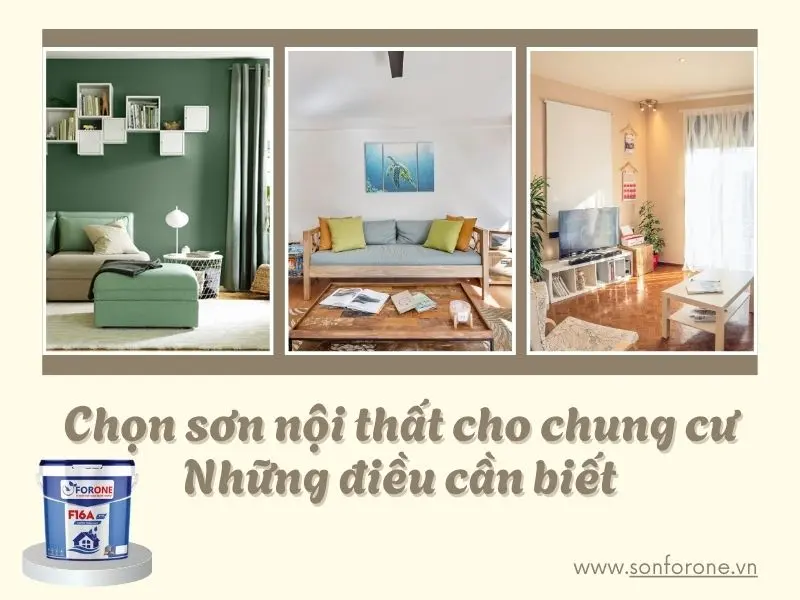 Lưu ý khi chọn sơn nội thất cho căn hộ chung cư
