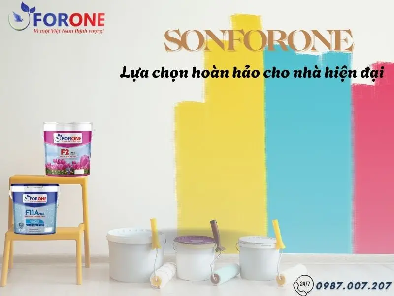Vì sao nên chọn sơn tường Sonforone cho ngôi nhà hiện đại?